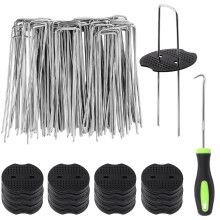 Sliva 80 Weed Control Membrane Pegs Washers Pick Hook 6 150mm Mat