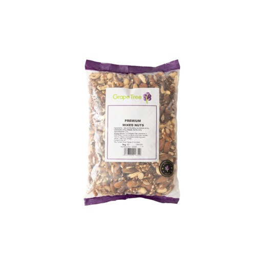 Grape Tree Mixed Nuts 1kg Raw Unsalted Almonds Walnuts Cashews Peanuts 2