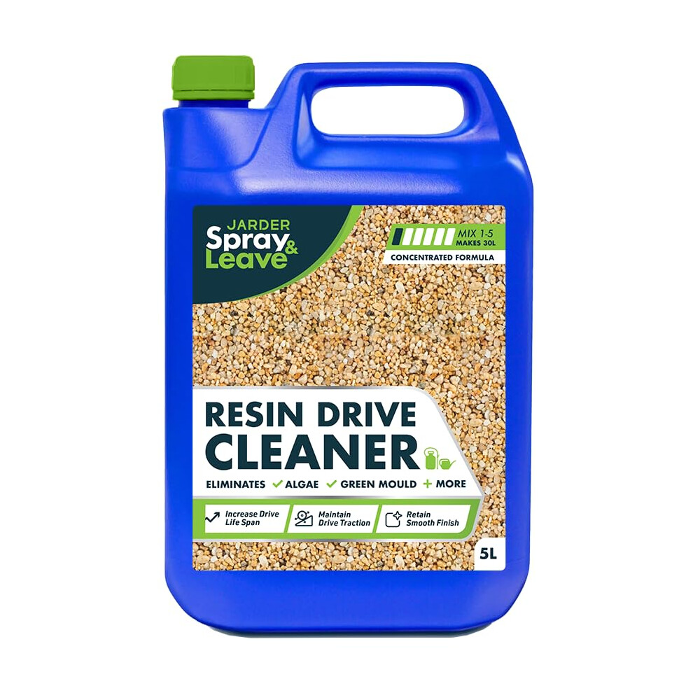 Jarder 5L Resin Driveway Cleaner - Eliminates Algae And Mould No Green