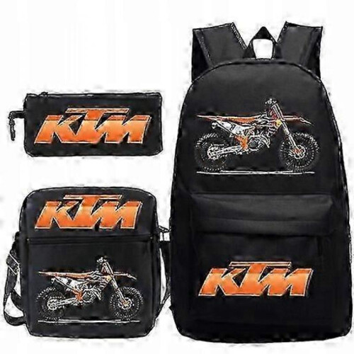 Ktm Cross School Set Backpack Bag Pencil Case jjm 1