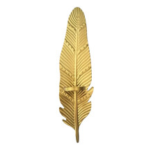 Golden Leaf Wall Sconces Candle Holders - Wrought Iron Tea Light Holders for Home Decor in Bathroom, Living Room, and Patio (1pc)