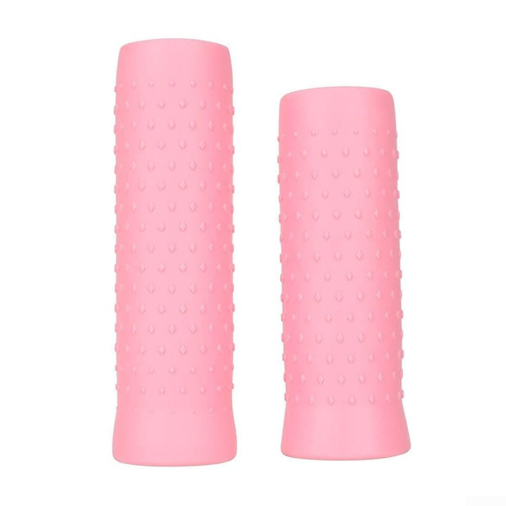 Pink Anti Slip Silicone Handle Grip For Ninebot G30 Max Scooter, Ergonomic Design To Reduce Hand Fatigue And Enhance Comfort