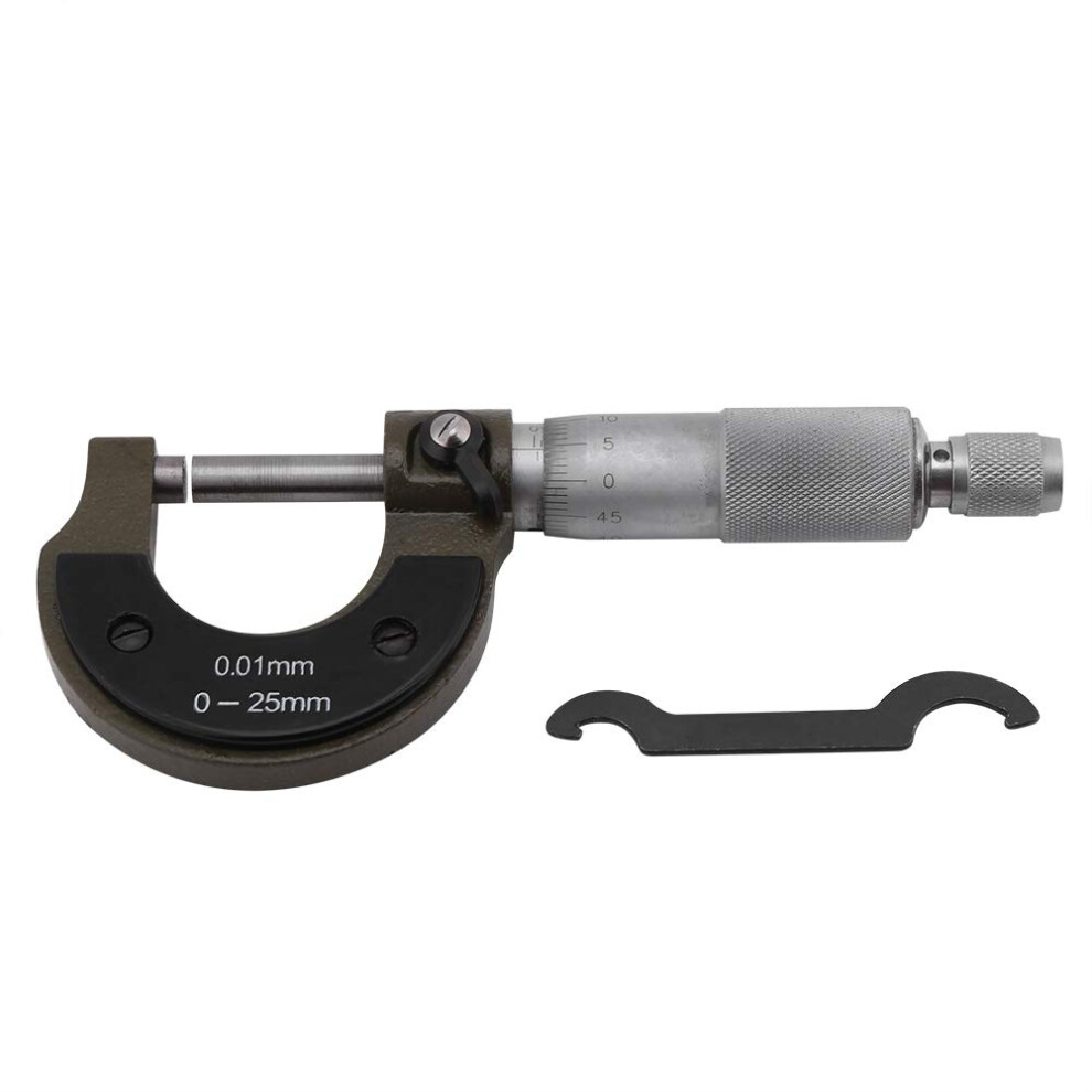 External Micrometer Thickness Gauge 0-25Mm Measuring Range 0.01Mm Precision Tool For Metal And Wood Measurement 6447073392870