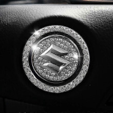 Press Start Button Cover, Engine Start Stop Ignition Button Logo Sticker, [suzuki] (pack Of Four)q
