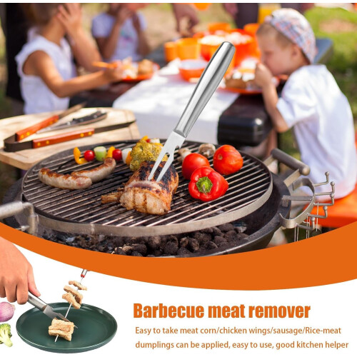 Serving Fork for Meat, Ergonomic Cooking Fork with Bottle Opener, Multi-Use Carving Fork for BBQ and Camping 1