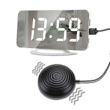 Vibration Alarm Clock,extra Loud Alarm for Sleeper, Extra Large Display for Elderly with Dual Alarmv