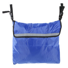 Blue Wheelchair Backrest Storage Bag 45.5x7.5x39.9cm Lightweight