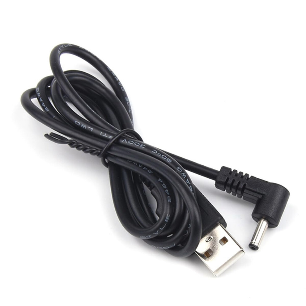 Usb To Dc Power Cable 5V 3.5Mm X 1.35Mm Barrel Jack Charger Cord For Toothbrush Hub Router Led Lights 95Cm Black 6447073393556