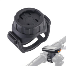 Front Cycling Computer Mount with Non-Slip Base, 360 Rotation GPS Holder for Road and Mountain Bikes, Compatible with Various Models