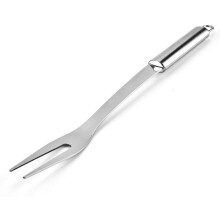 Stainless Steel Roast Fork Long Handle Carving Fork for BBQ, Grill, and Meat Cooking Tool, 1pc