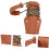 Recurve Stringer Tool - Durable Leather & Nylon Bow Stringing Device for Recurve & Longbow Assembly, Brown 5