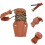 Recurve Stringer Tool - Durable Leather & Nylon Bow Stringing Device for Recurve & Longbow Assembly, Brown 4