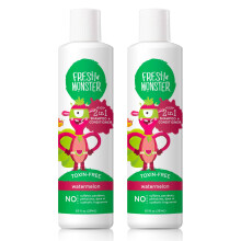 Monster fresco Monster 2 in 1 Shampoo per bambini e condizionatore Shampoo e balsamo senza lacrime ipoallergenico senza tossine per anguria per bambi