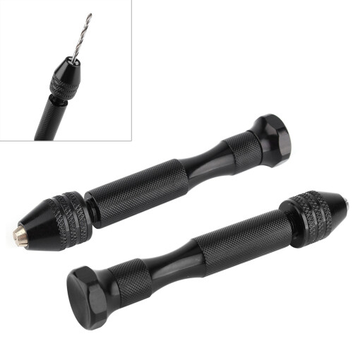 Mini Aluminum Hand Drill Bit With Keyless Chuck+10 2