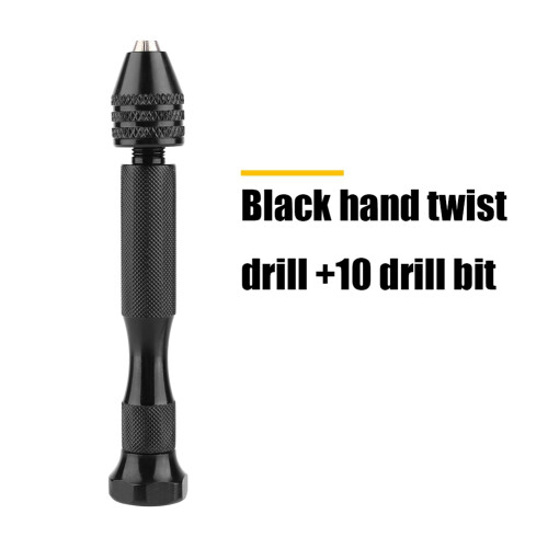 Mini Aluminum Hand Drill Bit With Keyless Chuck+10