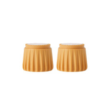 (Yellow, Small) 2 Pieces Headboard Anti-shake Tool Punch-free Self-adhesive Stopper