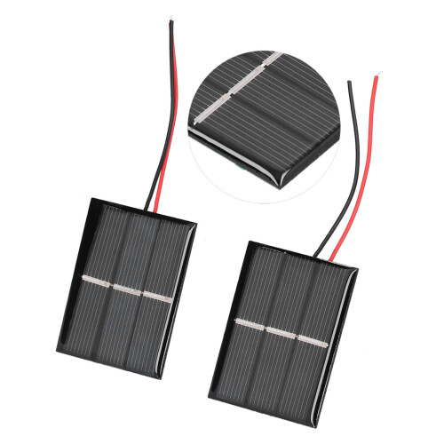 2Pcs Solar Panel Module Polysilicon Micro Mini 1