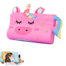 Toddler Pillowcase 46x26 cm Pink, Cotton Travel Pillowcase for Kids, Ergonomic and Breathable Bedding for Healthy Sleep