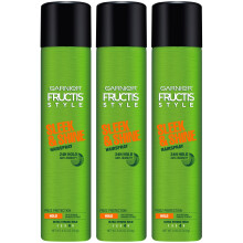 Garnier Fructis Style Tyylikäs ja kiiltävä kosteutta estävä hiuslakka Ultra Strong Hold Pörrösuojaus 8,25 Oz 3 Count (pakkaus voi vaihdella)