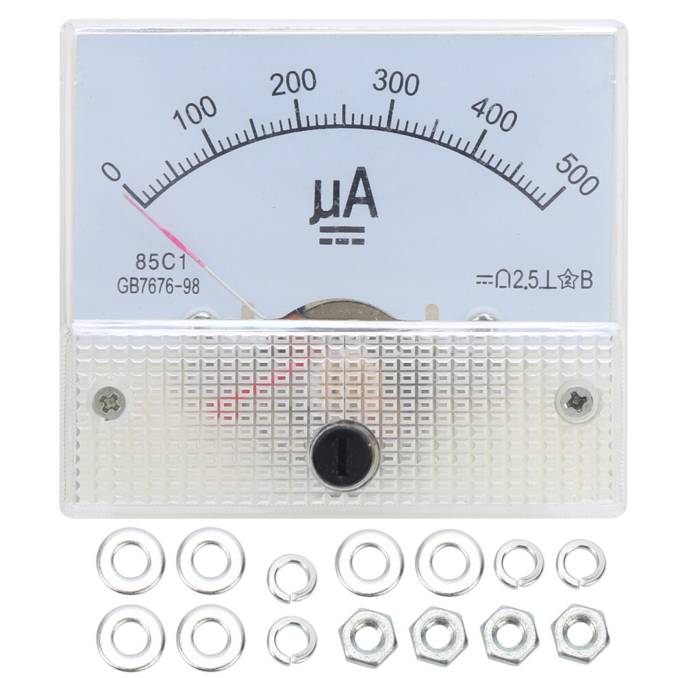 85C1 DC 0~500UA ABS Pointer Ammeter Ampere Meter