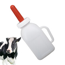 Goat Bottle Nipples Thickened Wide Mouth Nursing Pacifier 1L for Calves, Sheep, Cows, and Lambs Feeding