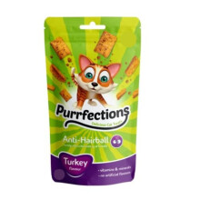 FabFinds Cat Treats Tasty Snacks with Taurine for Healthy Eyes & Heart Resalable Pack (Turkey, 36X 60g)