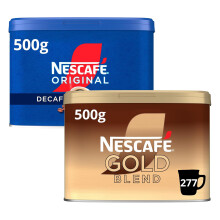 NESCAF? Gold Blend 500g & Orignal Decaf 500g Instant Coffee Tins