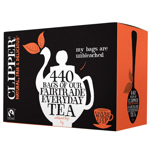 (10 PACK) - Clipper - Fairtrade Everyday One Cup Tea | 440 Bag | 10 PACK BUNDLE