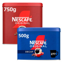 NESCAF? Original 750g & Orignal Decaf 500g Instant Coffee Tins