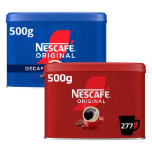 NESCAF? Original 500g & Orignal Decaf 500g Instant Coffee Tins