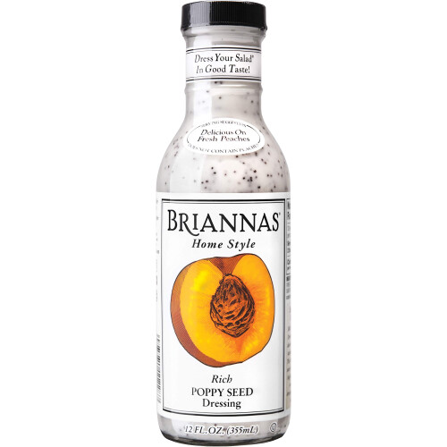 Briannas Home Style Rich Poppy Seed Dressing 355ml (6 Pack)