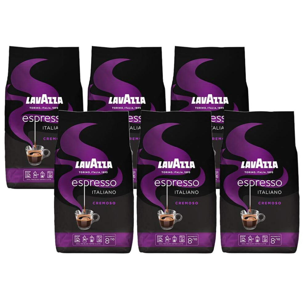 Lavazza - Espresso Italiano Cremoso Beans - 6X 1 Kg
