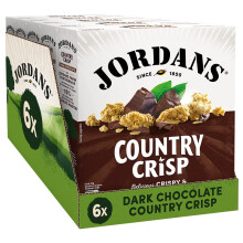 Jordans Country Crisp Dark Chocolate | Breakfast Cereal | Vegetarian | 6 PACKS of 450g