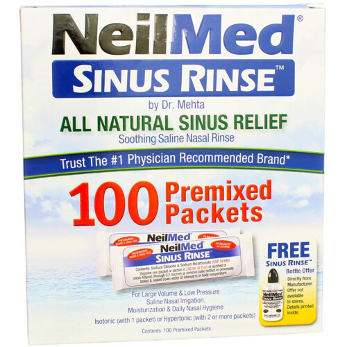 Neilmed Sinus Rinse Premixed Refill Packets 100 Each (Pack Of 6) 1