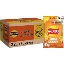 Walkers Roast Chicken Crisps 45g (Case of 32)
