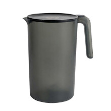 (S, Black) BoSaiD 1Pcs Plastic Pitcher Large Capacity Easy to Clean PP Plastic Straining Pitcher for Water