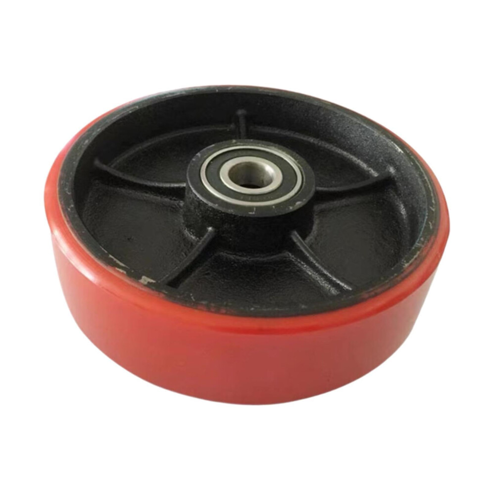 Pallet Truck Rollers Nylon Load Drum Wheel 4 Inch Forklift Wheel With Bearings Wearproof Replacement For Industrial Trolleys 6447073398452