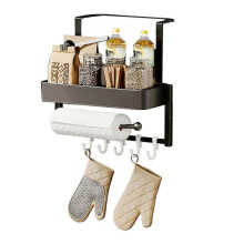 (Single Layer, Black) Refrigerator Storage Rack Large Capacity Strong Load-bearing Anti-Rust Corrosion Resistant