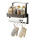 (Single Layer, Black) Refrigerator Storage Rack Large Capacity Strong Load-bearing Anti-Rust Corrosion Resistant 1