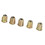 50Pcs M6 Zinc Alloy Inside Hex Socket Insert Nuts 8