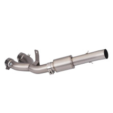 2015-2023 Motorcycle Exhaust System Middle Link Pipe Delete Muffler Pipe Compatible Upgrade for YZF R1 MT-10 FZ-10