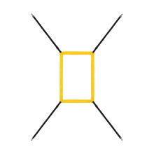 Baseball Strike Zone Pitching Target - Adjustable 4-Strap Design, Durable Net Accessory for Accurate Throwing Practice, Yellow