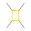 Baseball Strike Zone Pitching Target - Adjustable 4-Strap Design, Durable Net Accessory for Accurate Throwing Practice, Yellow 1