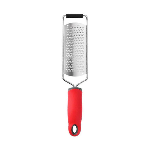 (A, Red) Vegetable Slicer Ergonomic Design Sharp Blade Hanging Hole Non-slip Handle Multifunctional Stainless