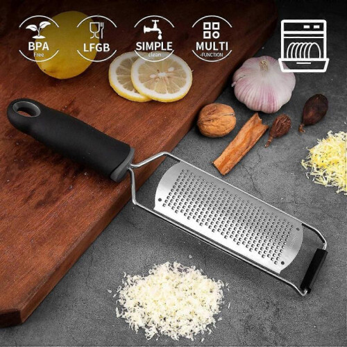 (A, Red) Vegetable Slicer Ergonomic Design Sharp Blade Hanging Hole Non-slip Handle Multifunctional Stainless 1