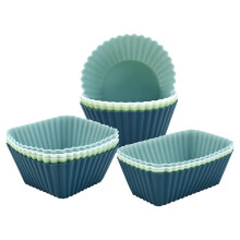 Silicone Baking Cups - Reusable Nonstick Muffin Liners, Colorful Heat-Resistant Pastry Molds for Cupcakes and Desserts