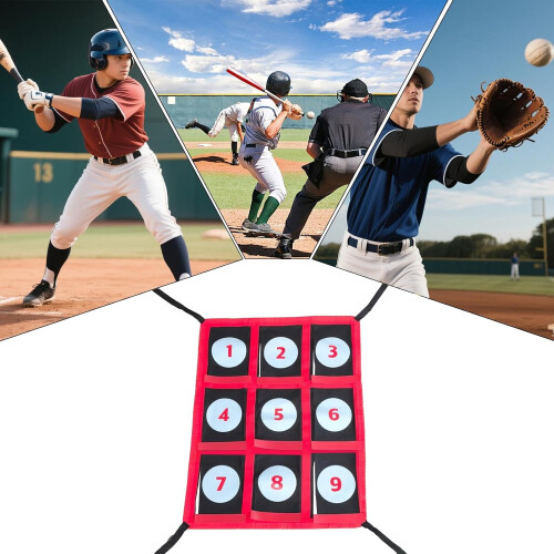 Pitching Target Strike Zone - Adjustable Baseball Training Net, Portable Strike Stop for Indoor Outdoor Use 2