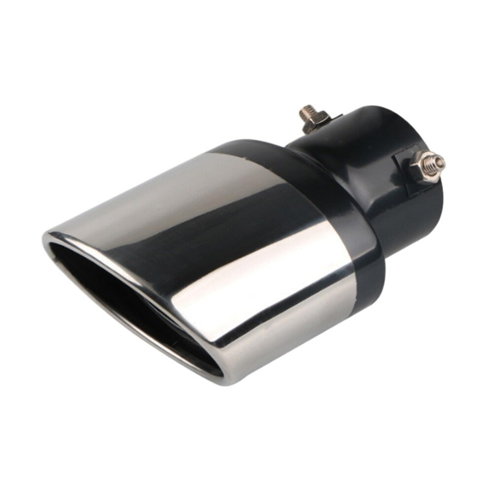 Car Exhaust Muffler Tip Pipes Covers Universal Stainless Steel For Fiat Panda Bravo Punto Linea Croma 500 595 Straight Fit 6447073401787
