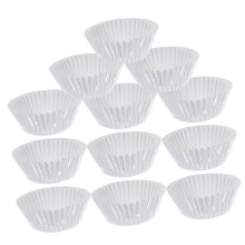 100Pcs Silver Thickened Aluminum Foil Cups Mini Cake Molds Cupcake Liners for Baking Birthdays Weddings and Parties