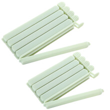10 Pcs Food Bag Clips, 15cm and 12cm Reusable Plastic Sealing Clips for Freezer Bags, Snacks, Coffee, Green